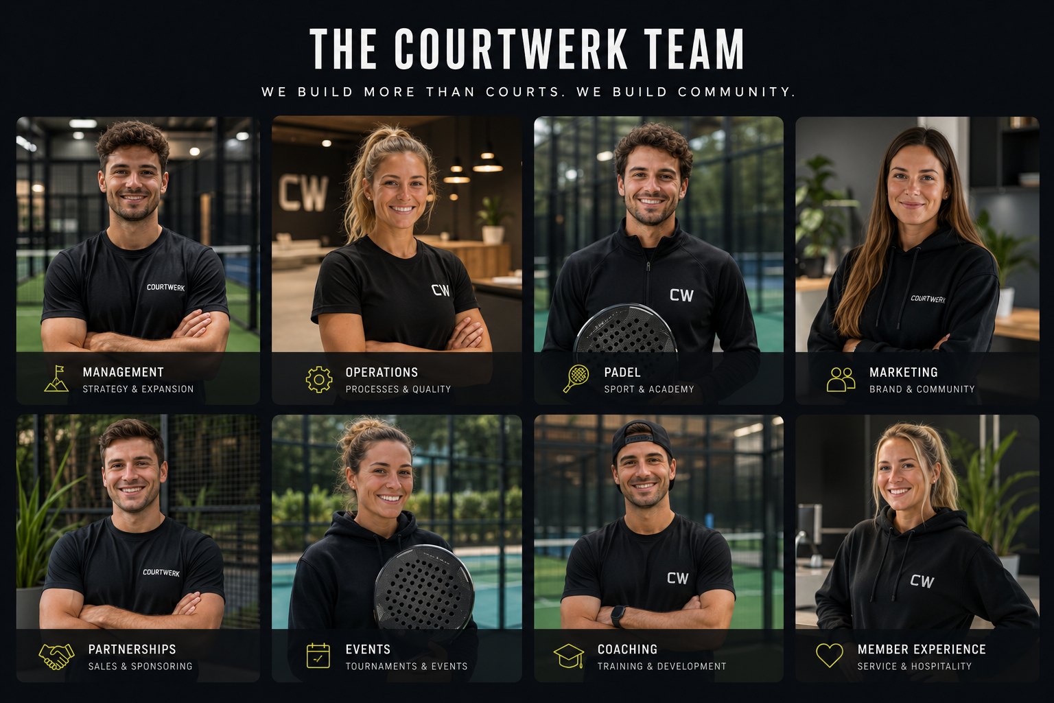 Das Courtwerk Team – Management, Padel, Events, Coaching und mehr